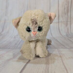 Vintage Kitty Kitty Kittens Purring Cat Plush Kitten Siamese Tan Grey Tyco